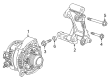Chevy Camaro Alternator Bracket Diagram - 12700972