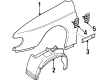 1999 Cadillac Catera Fender Splash Shield Diagram - 90494109