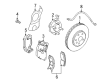 Cadillac STS Brake Caliper Bracket Diagram - 19209289