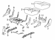 2021 Chevy Traverse Seat Cushion Pad Diagram - 84431904