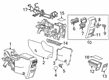 GMC Acadia Center Console Diagram - 84441677