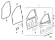 Chevy Silverado 1500 LTD Body Mount Hole Plug Diagram - 94536129