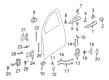 Chevy Equinox Door Striker Diagram - 20951578