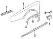 1989 Cadillac Seville Door Moldings Diagram - 3636924