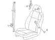 2010 Hummer H3T Seat Belt Diagram - 19208909