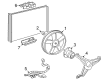 Pontiac Cooling Fan Bracket Diagram - 12363387