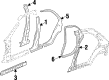 1999 Cadillac Catera Door Seal Diagram - 90563475