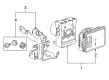 Chevy Silverado 1500 ABS Control Module Diagram - 23430363