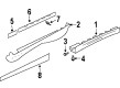 2002 Pontiac Firebird Door Moldings Diagram - 12533522