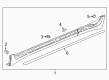 Chevy Traverse Weather Strip Diagram - 23166517