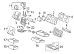 2008 Hummer H2 Seat Cushion Pad Diagram - 19127614