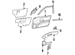 Saturn Door Moldings Diagram - 21096771