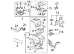Cadillac Escalade EXT Center Console Base Diagram - 25979644