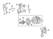 Chevy C2500 Suburban Alternator Bracket Diagram - 12555686