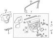 Chevy Cruze Door Moldings Diagram - 95494644