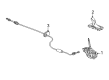 Cadillac XTS Automatic Transmission Shift Levers Diagram - 13534687