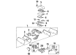 Cadillac Eldorado Center Console Base Diagram - 12538801