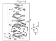 2022 GMC Yukon XL Center Console Latch Diagram - 84947724