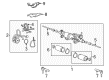 Chevy Rack and Pinion Boot Diagram - 15895648
