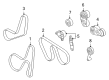 2005 Cadillac XLR Drive Belt Diagram - 12578060