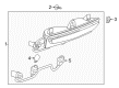 2014 Cadillac CTS Back Up Light Diagram - 22858645