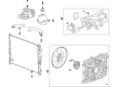 Cadillac A/C Condenser Fan Diagram - 85159686