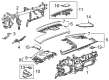 2022 GMC Yukon XL Dash Panel Vent Portion Covers Diagram - 84790311