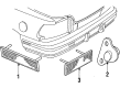 Pontiac Bumper Reflector Diagram - 5975612
