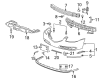 Buick Lucerne Bumper Diagram - 20827024