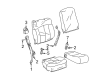 2005 Chevy Silverado 2500 HD Seat Belt Diagram - 88957879