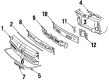 Oldsmobile Firenza Bumper Diagram - 22519714