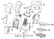 2012 Cadillac CTS Seat Heater Pad Diagram - 25994412