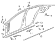 2020 Buick Regal TourX Weather Strip Diagram - 13463938