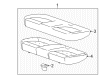 2012 Chevy Sonic Seat Cushion Pad Diagram - 95154442