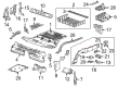 Cadillac Underbody Splash Shield Diagram - 84603236