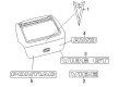Pontiac Vibe Emblem Diagram - 88975697