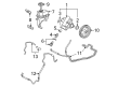 Saturn Power Steering Hose Diagram - 25921081