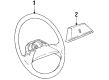 1990 Oldsmobile Silhouette Steering Wheel Diagram - 22548680