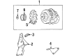 Chevy C2500 Suburban Alternator Bracket Diagram - 15589750
