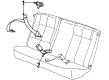 Saturn SL Seat Belt Diagram - 21039793