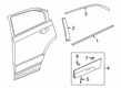 2022 Cadillac XT4 Door Moldings Diagram - 84423399