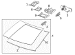 Cadillac Mirror Cover Diagram - 23459386