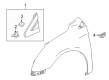 Cadillac XTS Emblem Diagram - 84113417