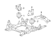 2004 Cadillac SRX Engine Mount Bracket Diagram - 25762620