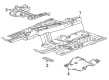 Cadillac Underbody Splash Shield Diagram - 84581749