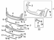 Cadillac XT6 Bumper Diagram - 84663547