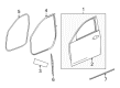 2014 Cadillac ATS Door Seal Diagram - 22985614