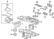 Hummer H2 A/C Accumulator Diagram - 25821905