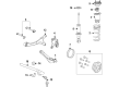 2022 Cadillac Escalade ESV Shock Absorber Diagram - 84844867