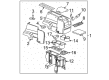 Saturn Center Console Base Diagram - 15892162